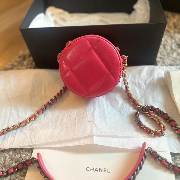 CHANEL PINK ROUND 19 - Picture 5 of 16
